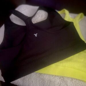 Bundles of crop top yellow, one black